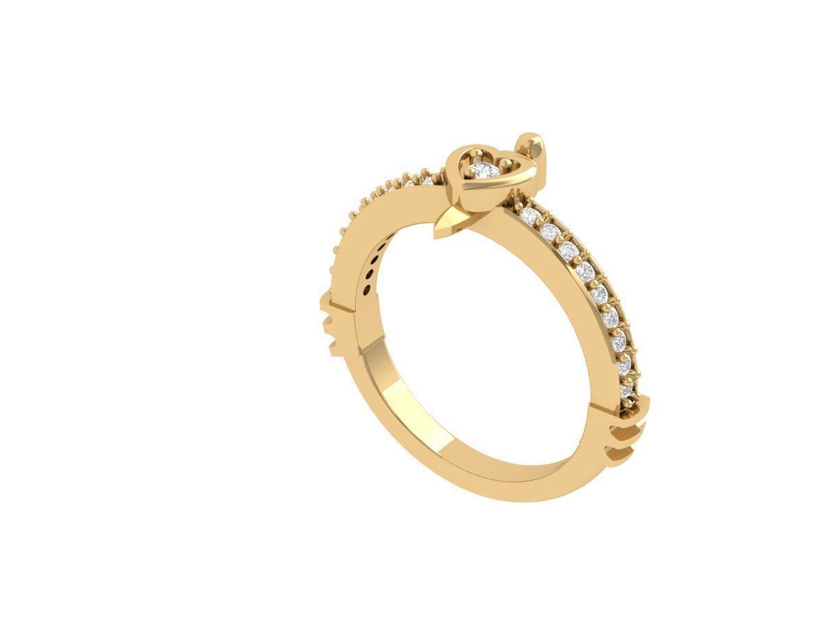 Wedding Ring 3D print model_3