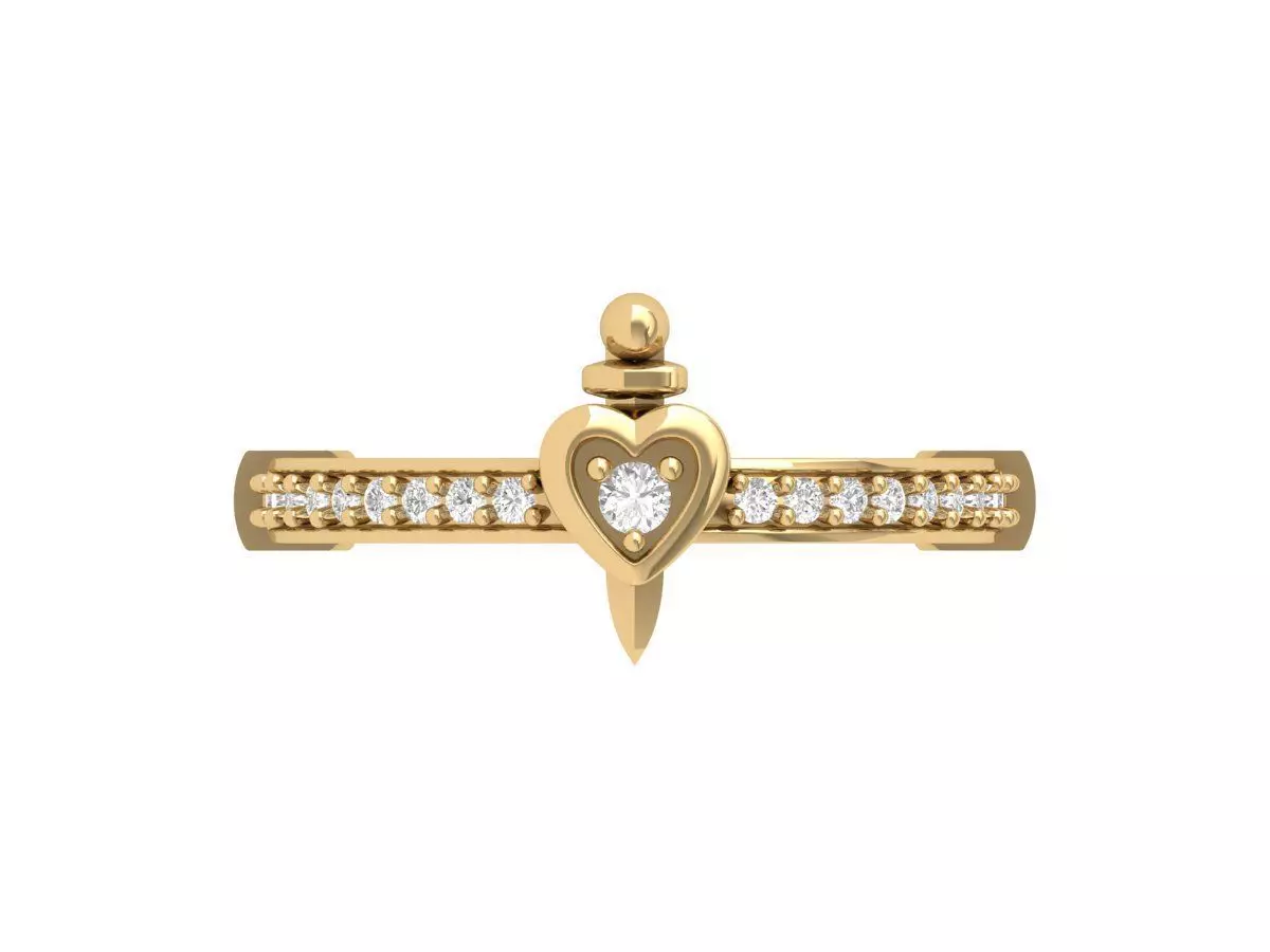 Wedding Ring 3D print model_0