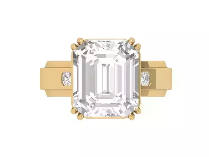 Emerald Radiant Ring