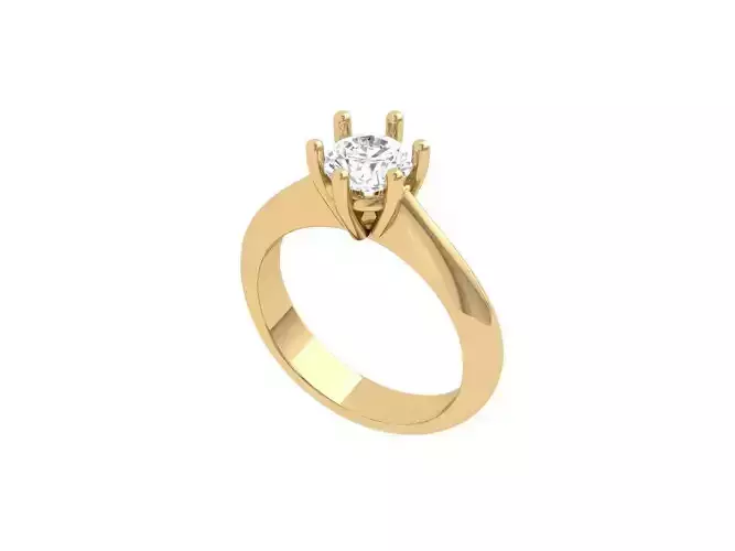 Single Stone Solitaire Ring