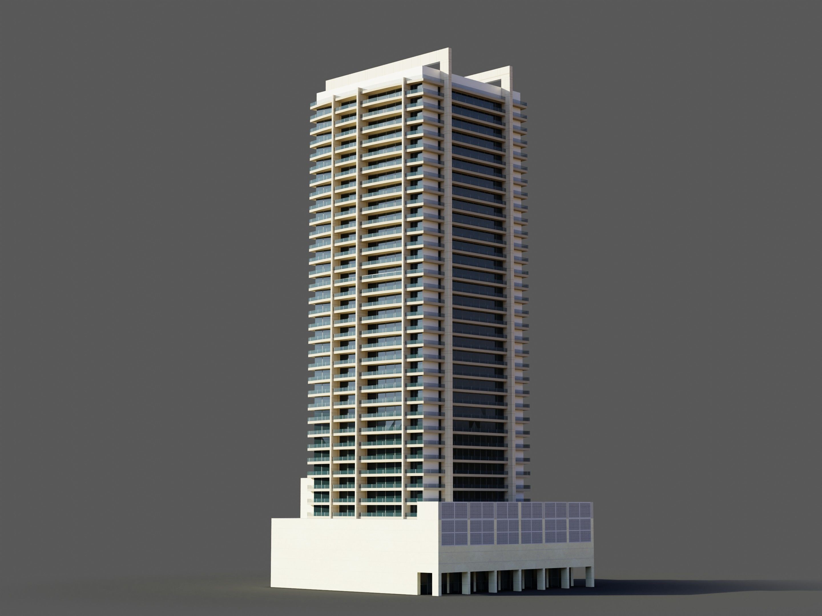 8 Boulevard Walk building - Dubai 3D model_2