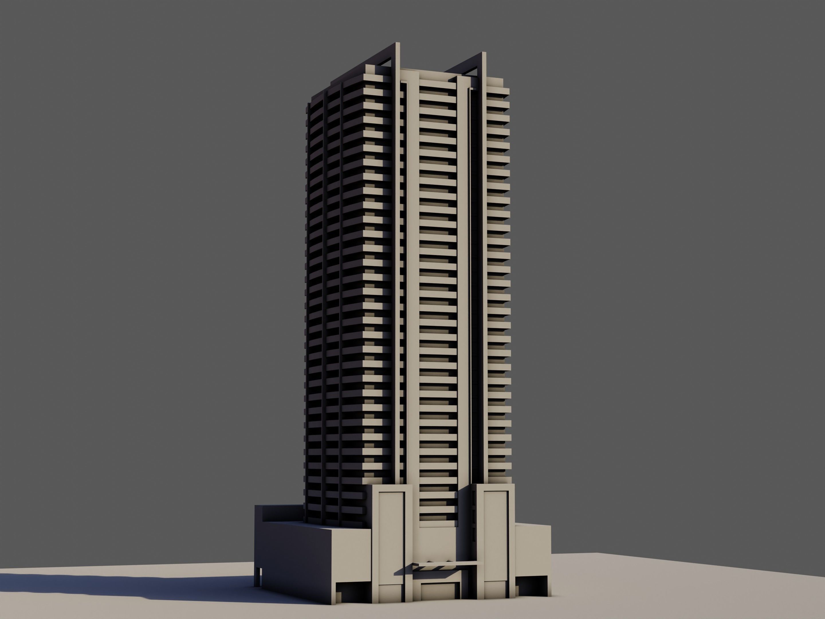 8 Boulevard Walk building - Dubai 3D model_7