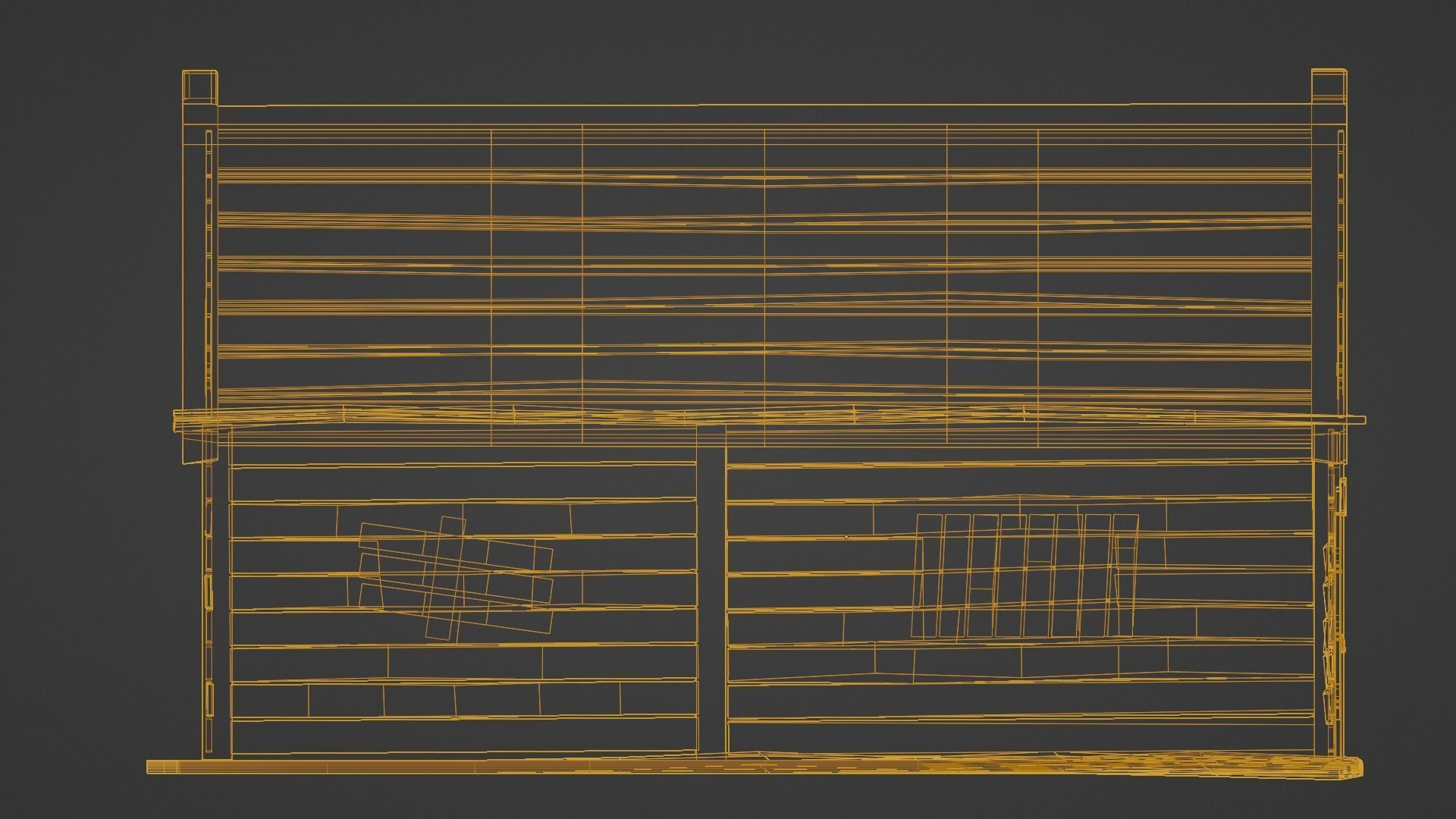 wooden house3 Low-poly 3D model_7