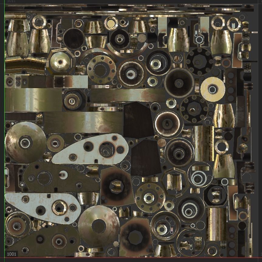 Stylized Robot Mosquito Low-poly 3D model_8