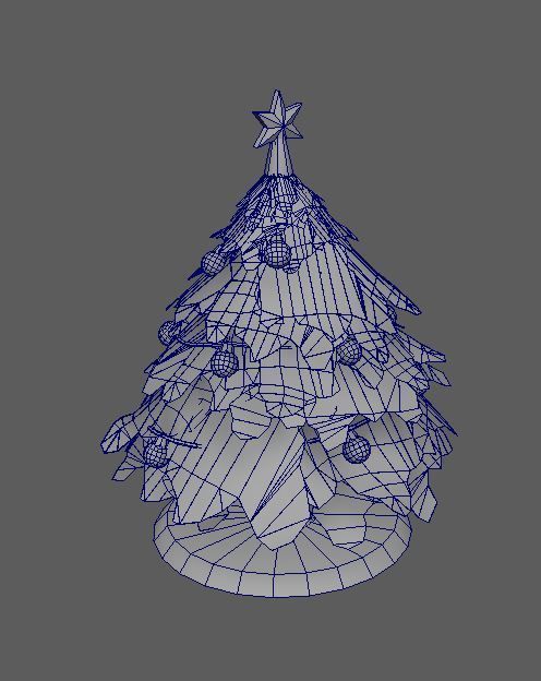Chrismas Tree with decoration 3D model_12