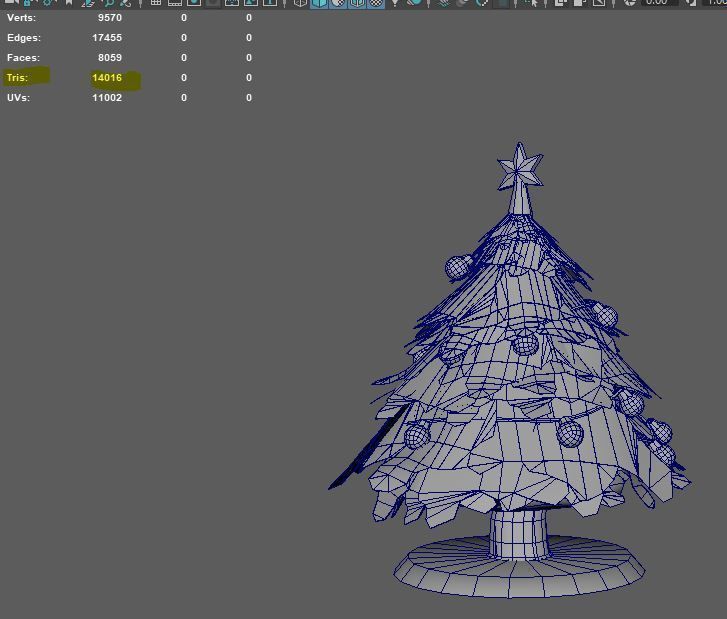 Chrismas Tree with decoration 3D model_9