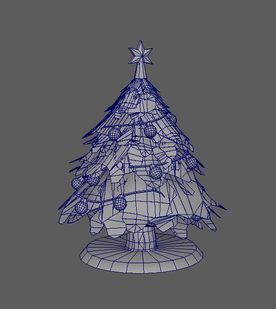 Chrismas Tree with decoration 3D model_10