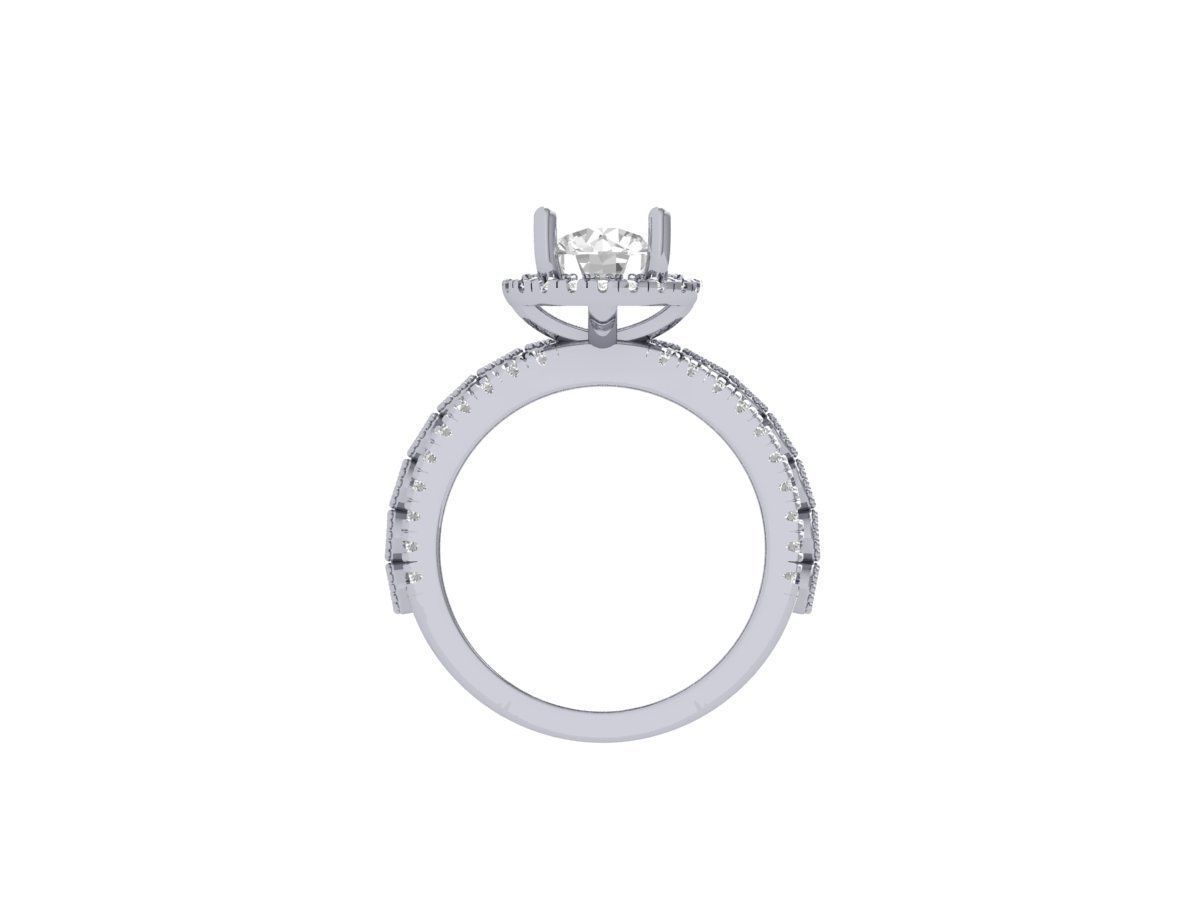 Solitaire-Ring-Bridal-Set 3D print model_10