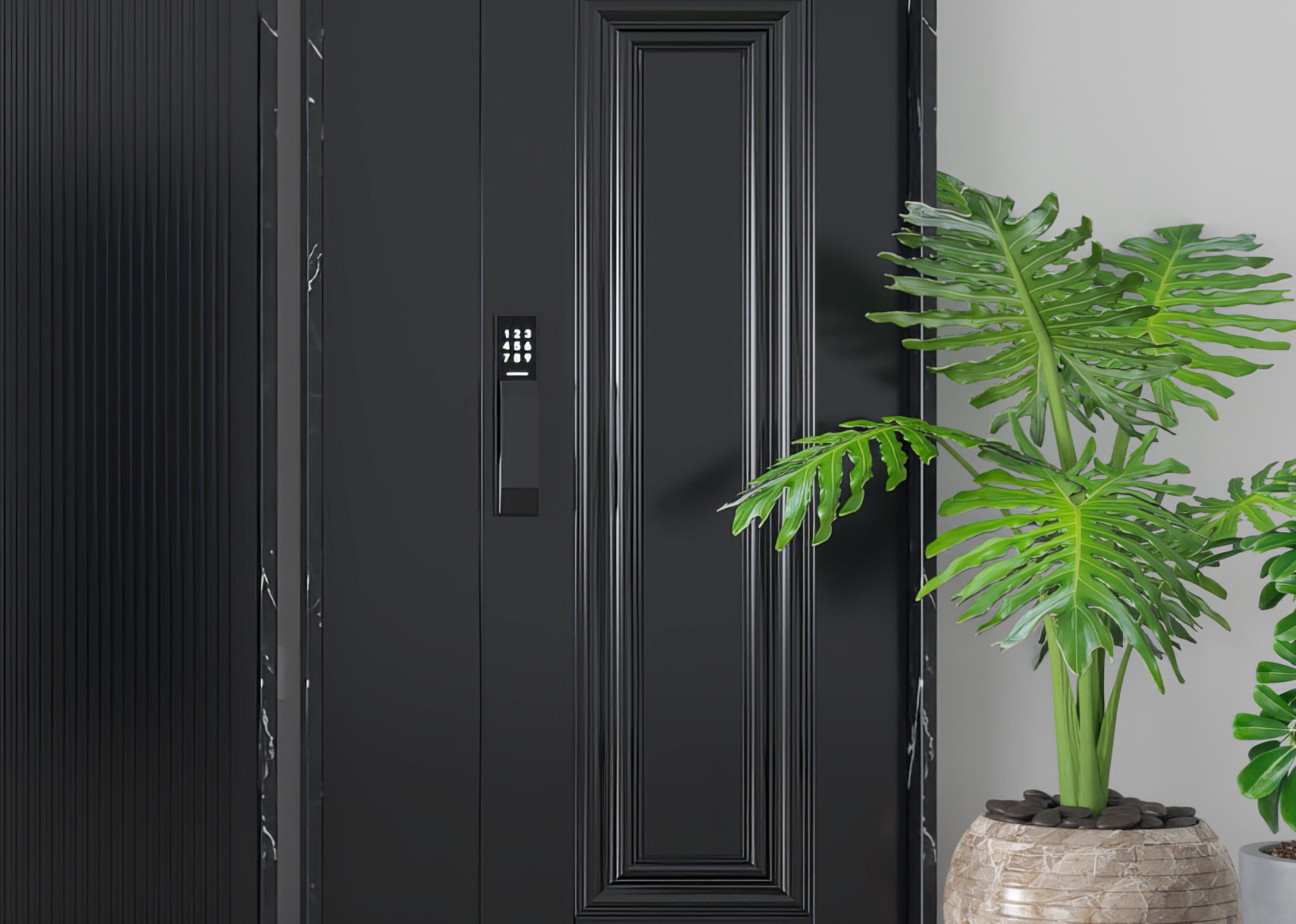 anti-theft Modern entry door 3D model_5