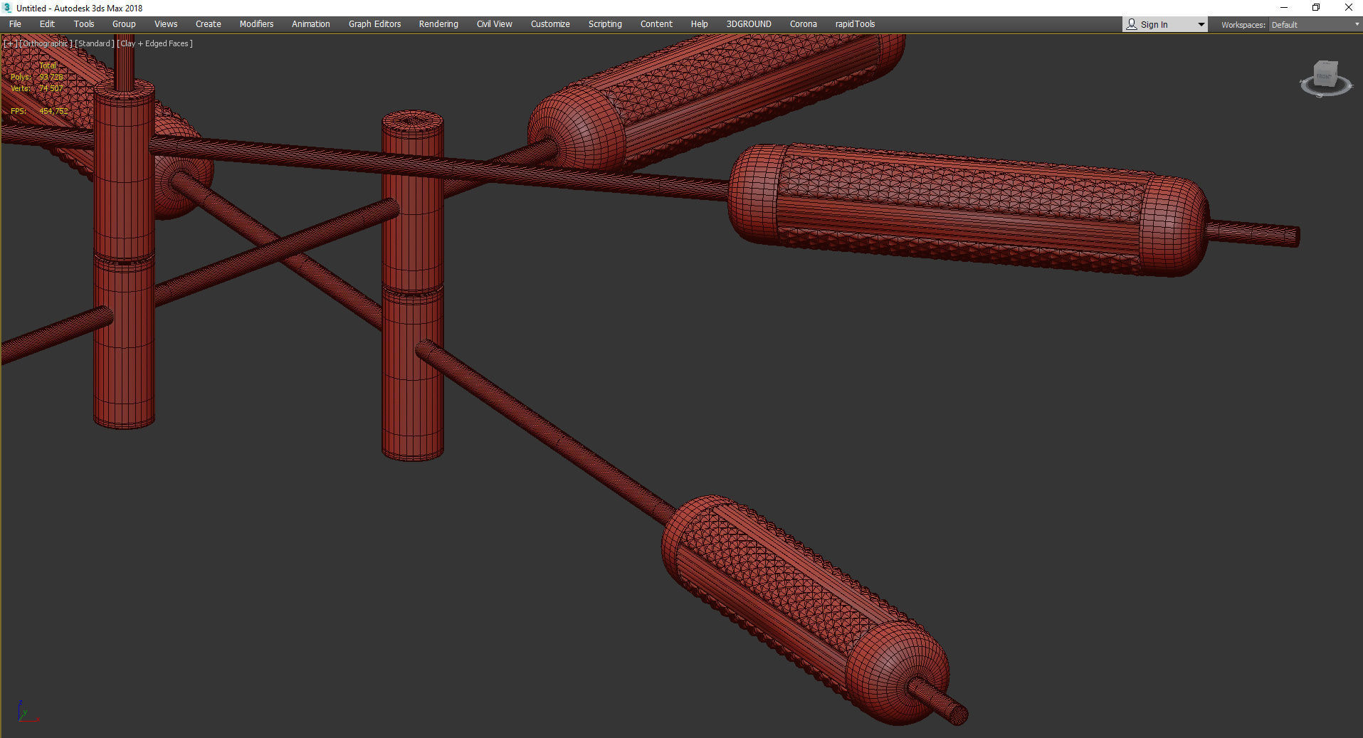 QUEEN COMMON Low-poly 3D model_4