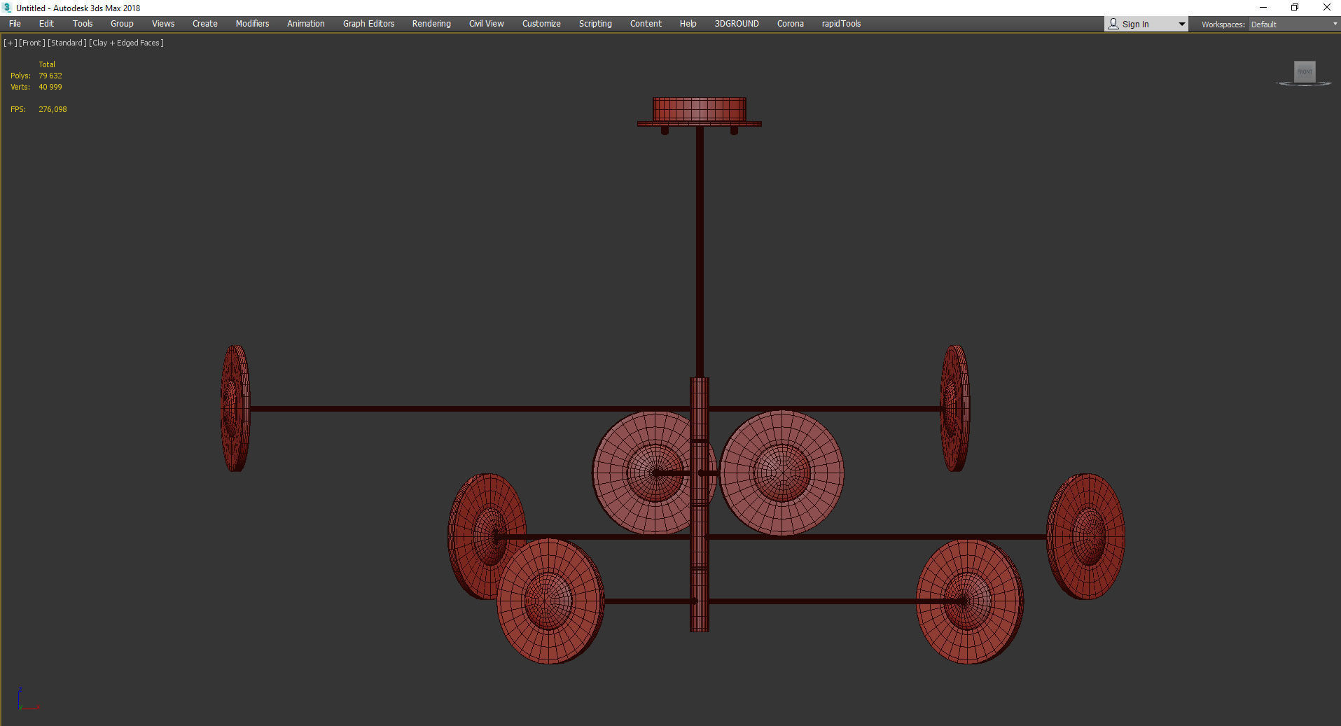 LOIK chandelier Low-poly 3D model_2