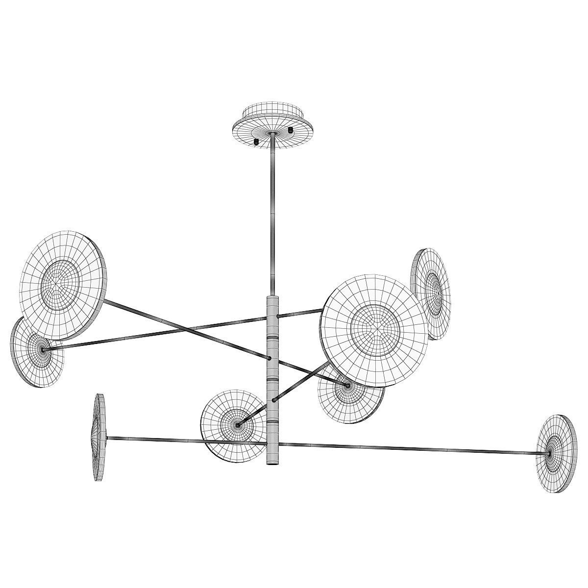 LOIK chandelier Low-poly 3D model_1