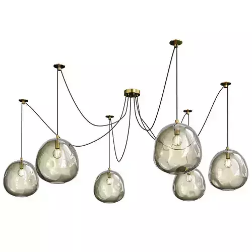 Regina Andrew Molten Spider Natural chandelier Low-poly 3D model