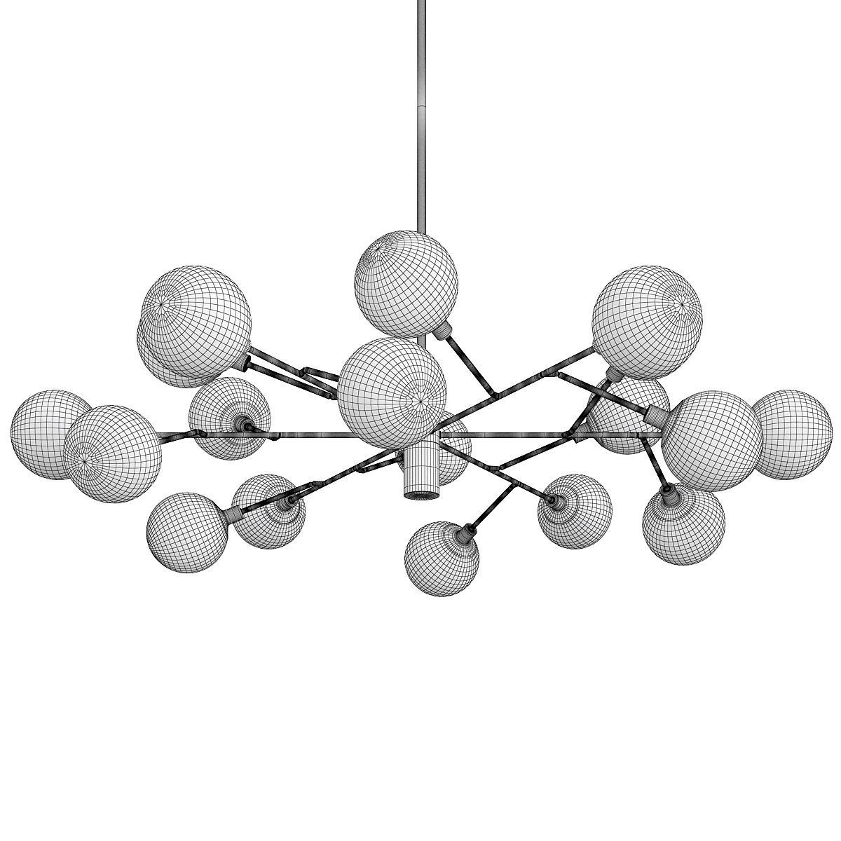 Four Hands Pellman Chandelier Low-poly 3D model_2