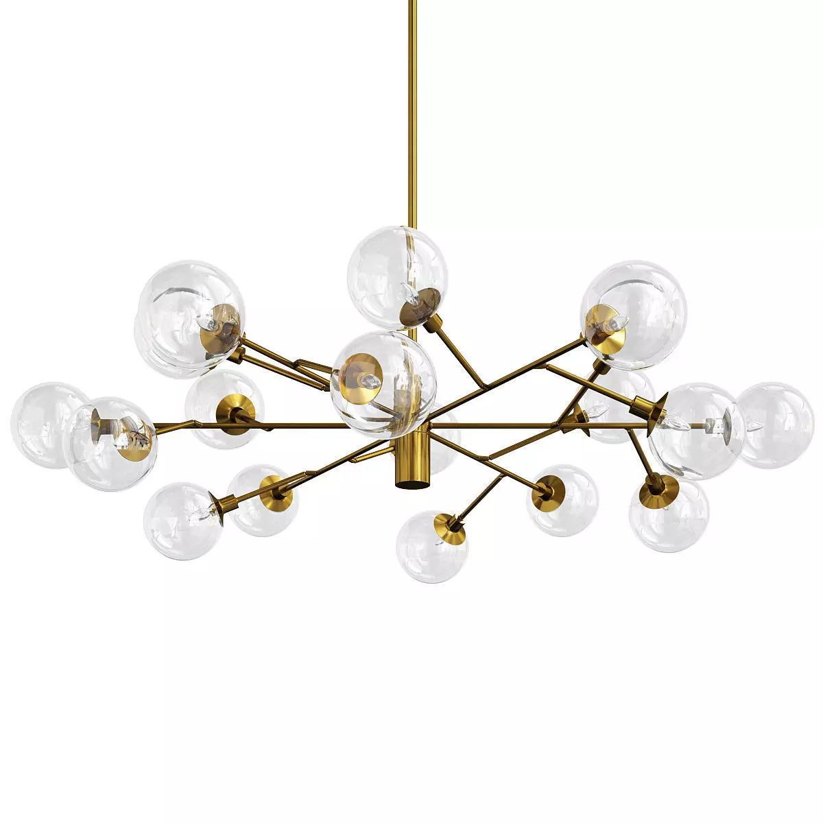 Four Hands Pellman Chandelier Low-poly 3D model_0