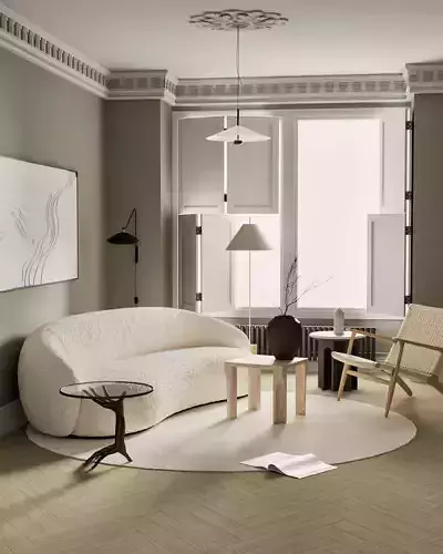 Interior Living Room Scene