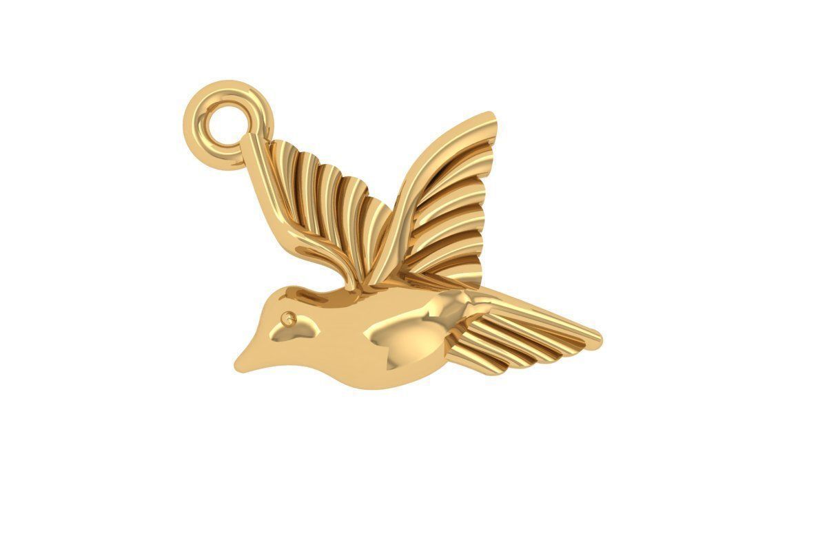 Sparrow Pendant 3D print model_2