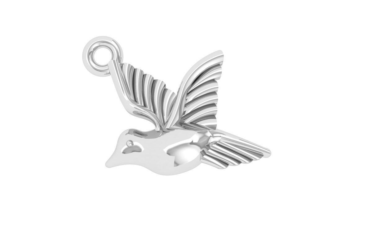 Sparrow Pendant 3D print model_1