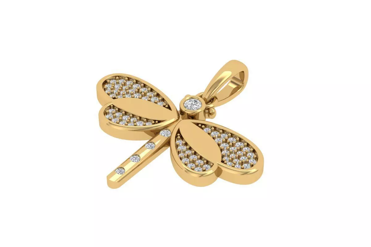 Butterfly Pendant 3D print model_0