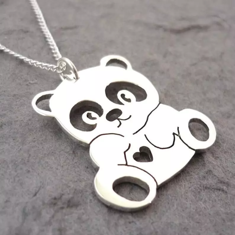 Panda Pendant 3D print model_0