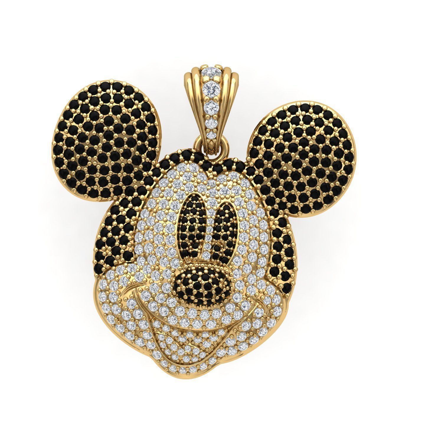 Miki Mouse Pendant 3D print model_2