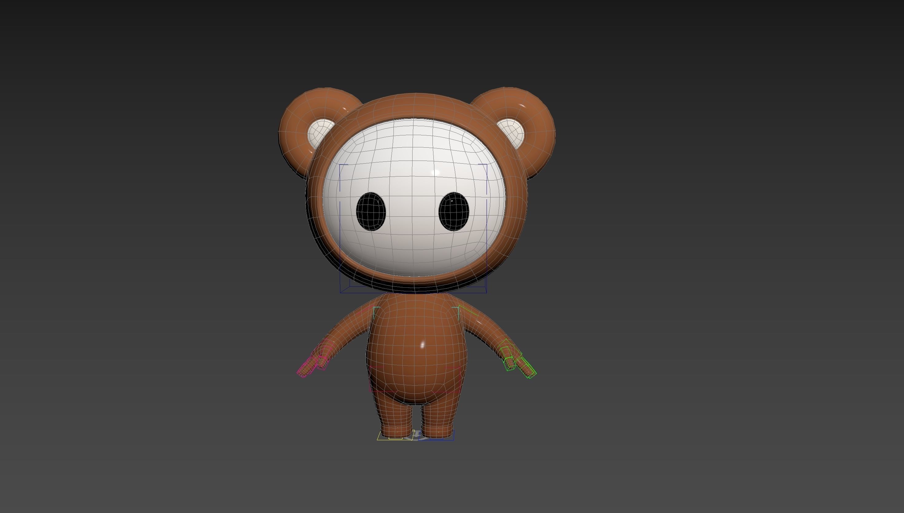 Character253 Rigged Mascot 3D model_28