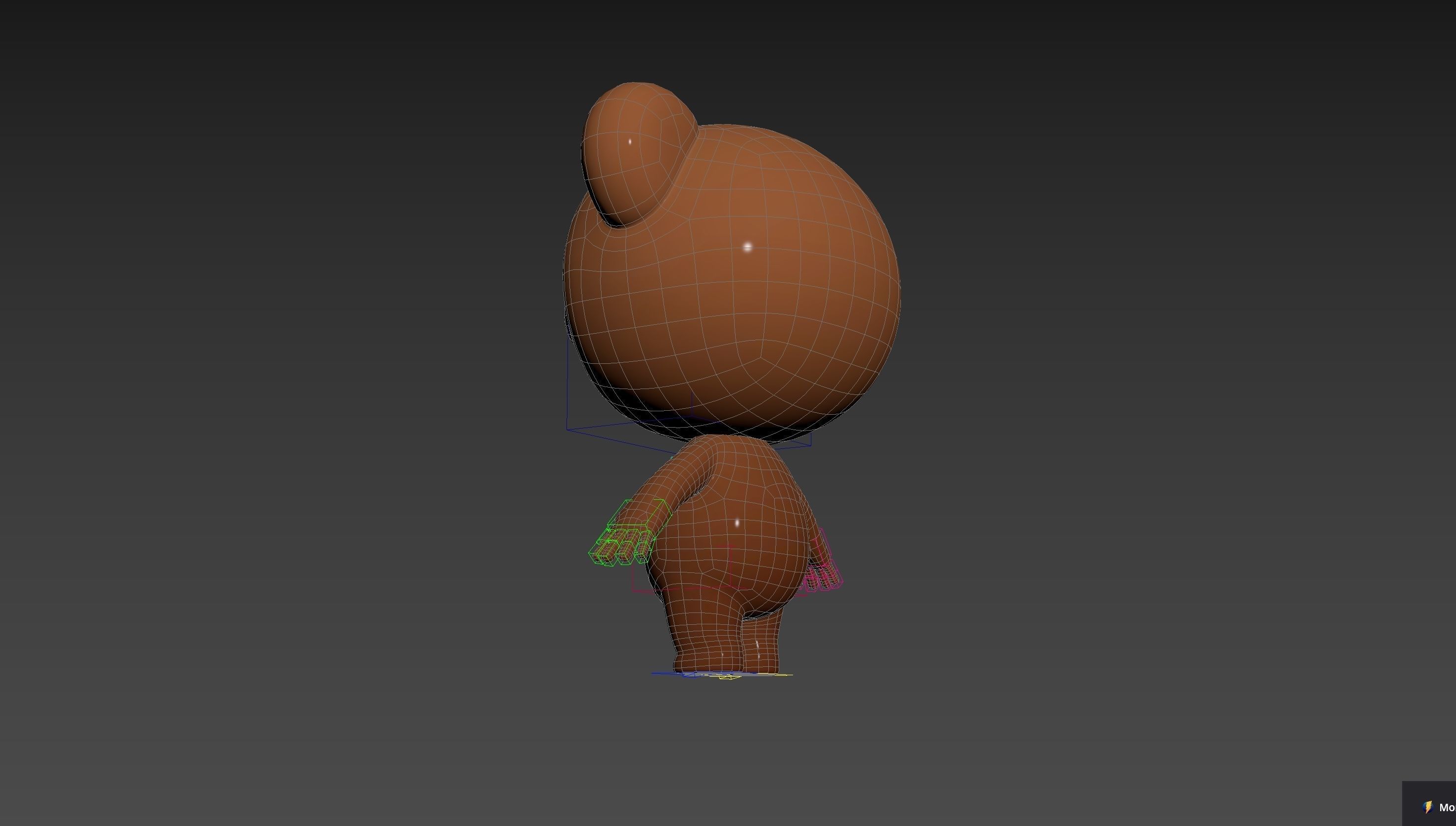 Character253 Rigged Mascot 3D model_33