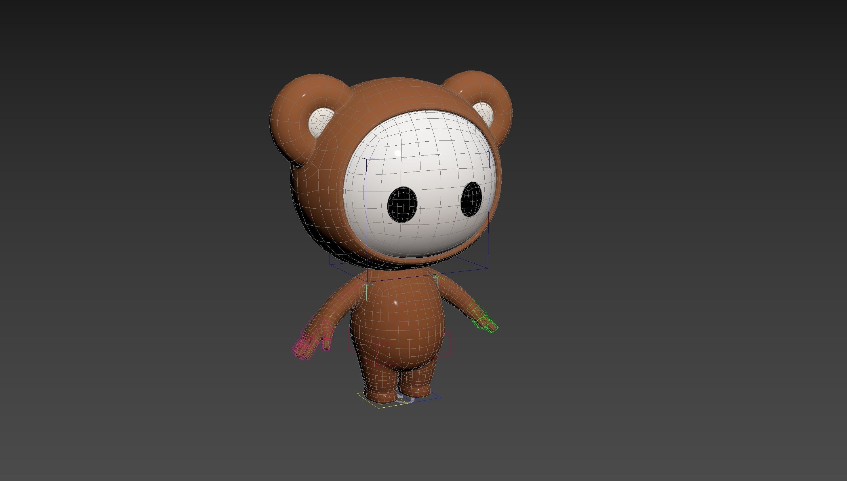 Character253 Rigged Mascot 3D model_29