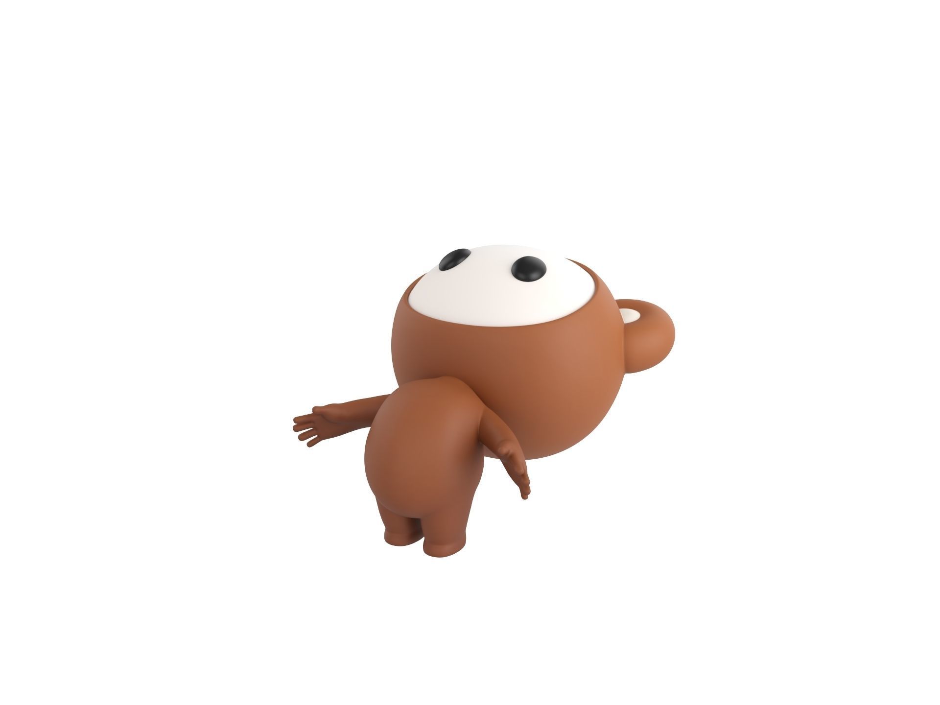 Character253 Rigged Mascot 3D model_4