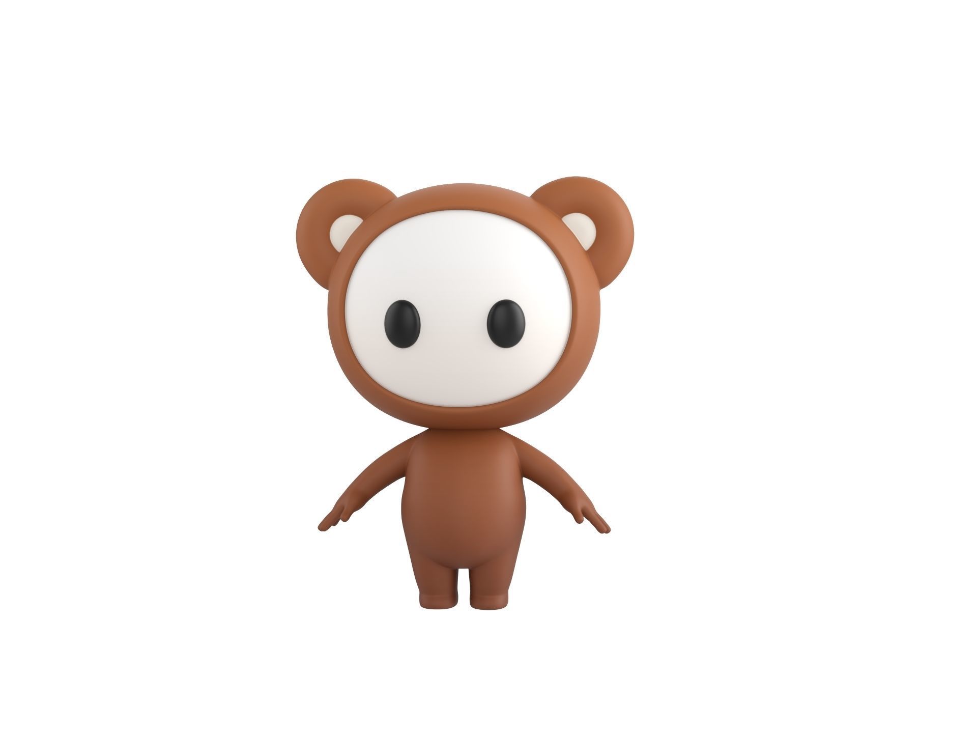 Character253 Rigged Mascot 3D model_7