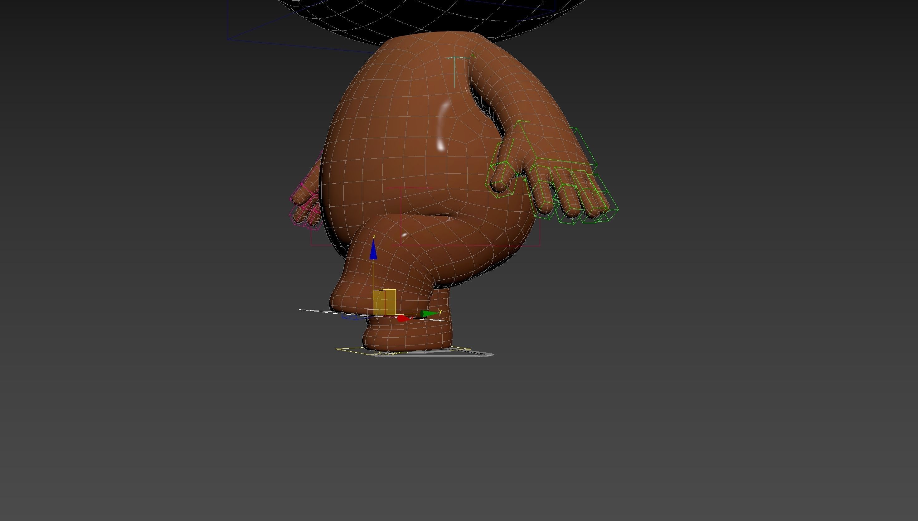 Character253 Rigged Mascot 3D model_26