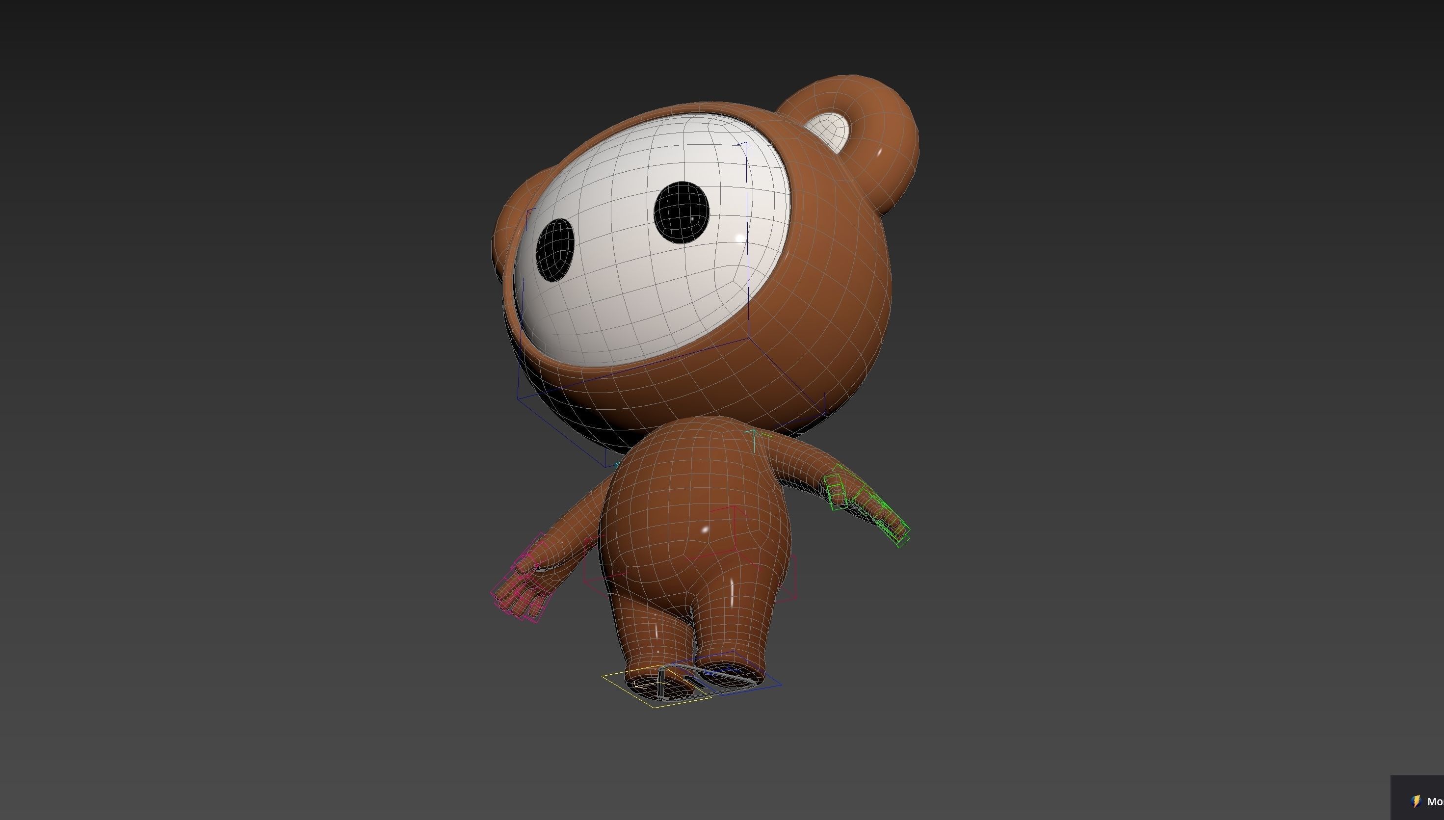 Character253 Rigged Mascot 3D model_36