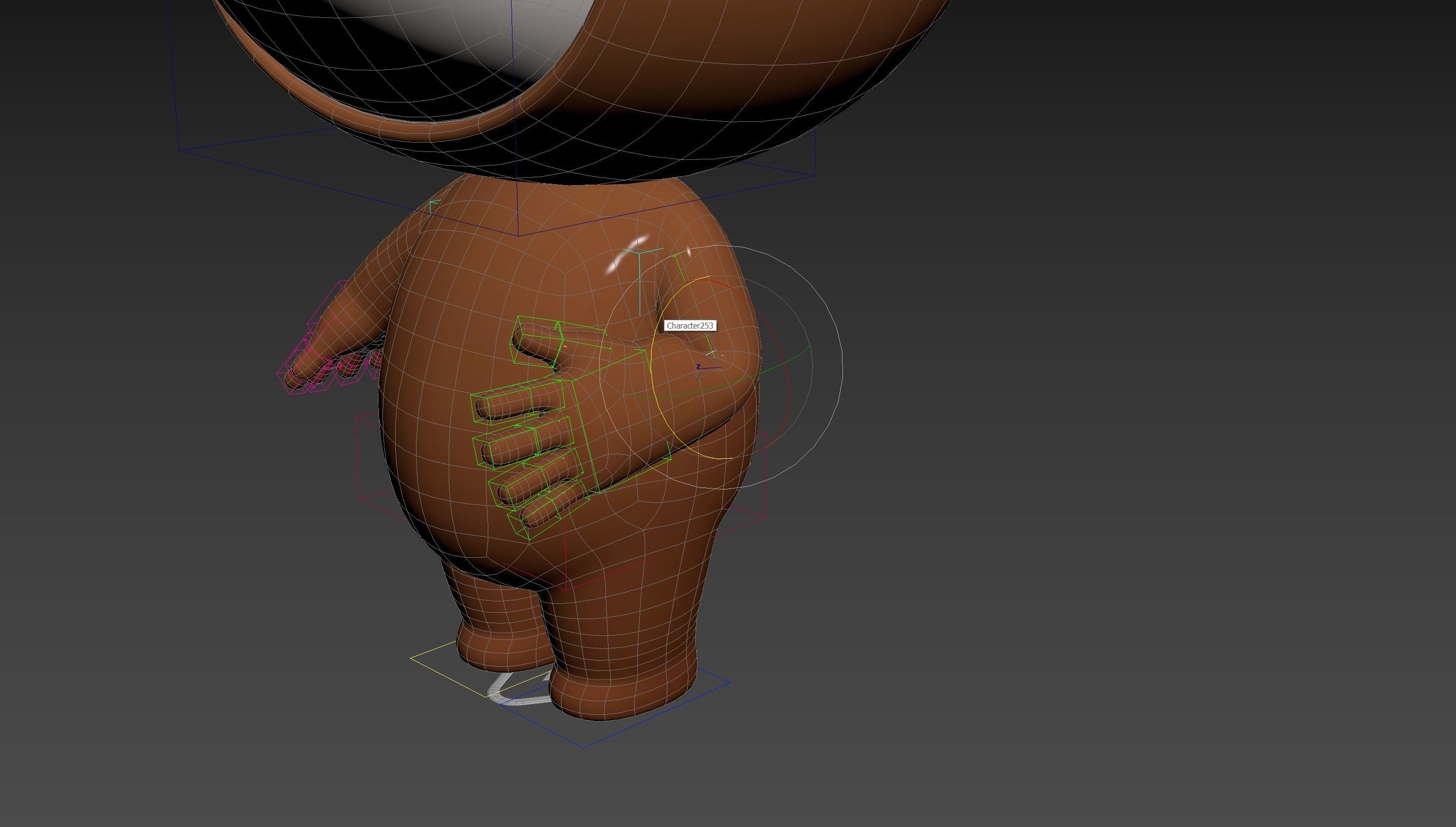 Character253 Rigged Mascot 3D model_23