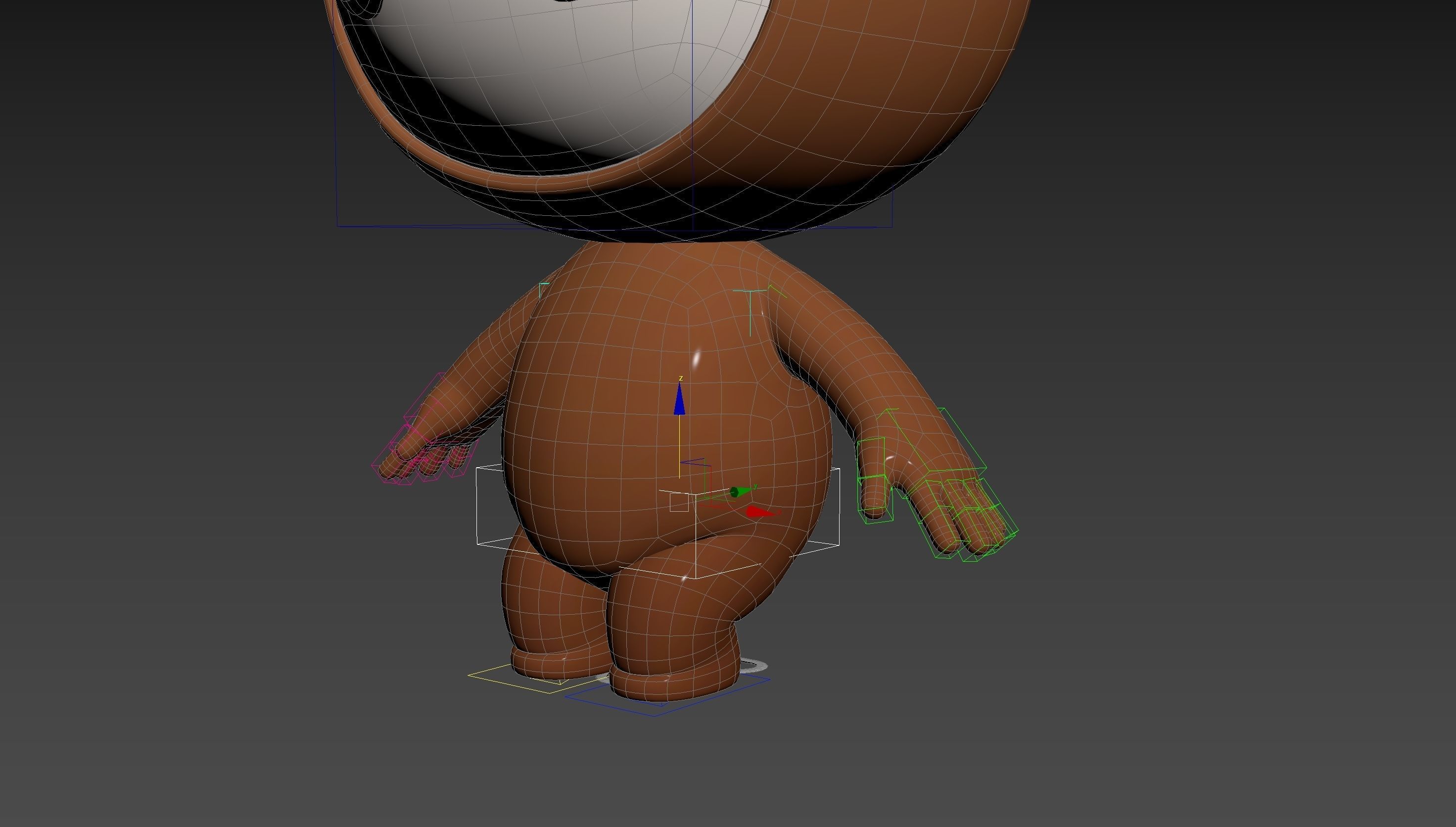 Character253 Rigged Mascot 3D model_27
