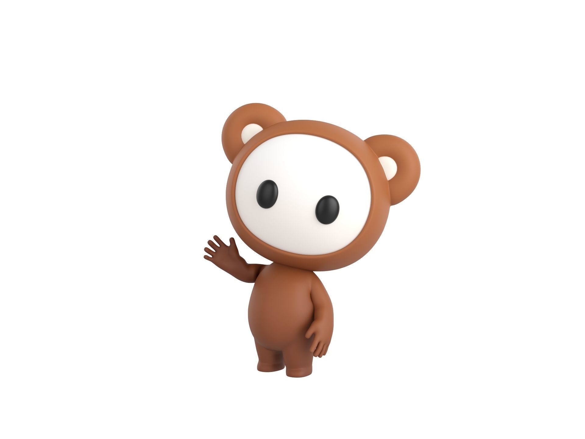 Character253 Rigged Mascot 3D model_5