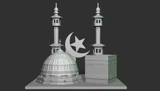 Mecca Statue for 3d printing