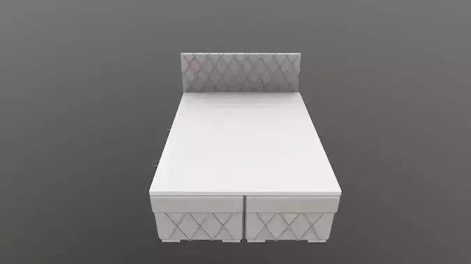 Continental bed Elle 3D model