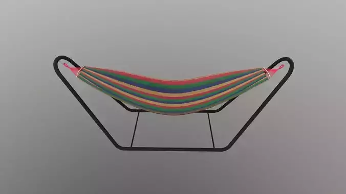 Hammock with Stand 3D model