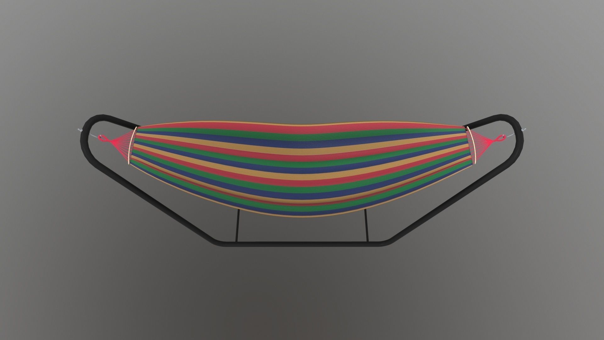 Hammock with Stand 3D model_2
