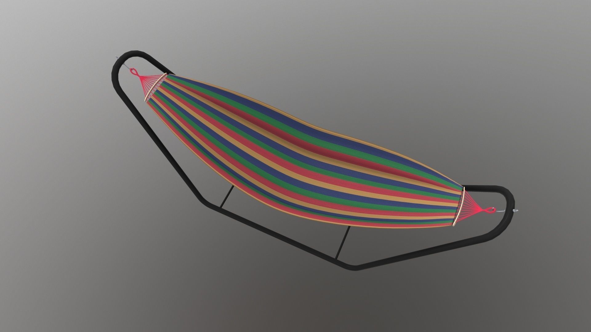 Hammock with Stand 3D model_5