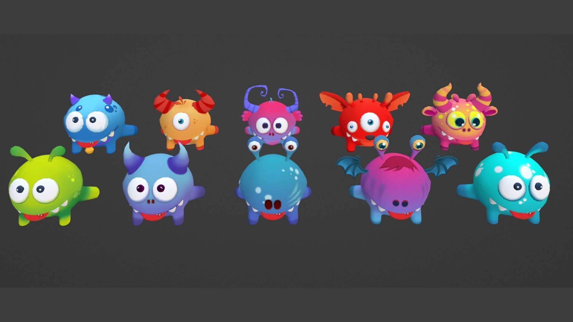 Cute Frog - Character Lowpolly Low-poly 3D model_2