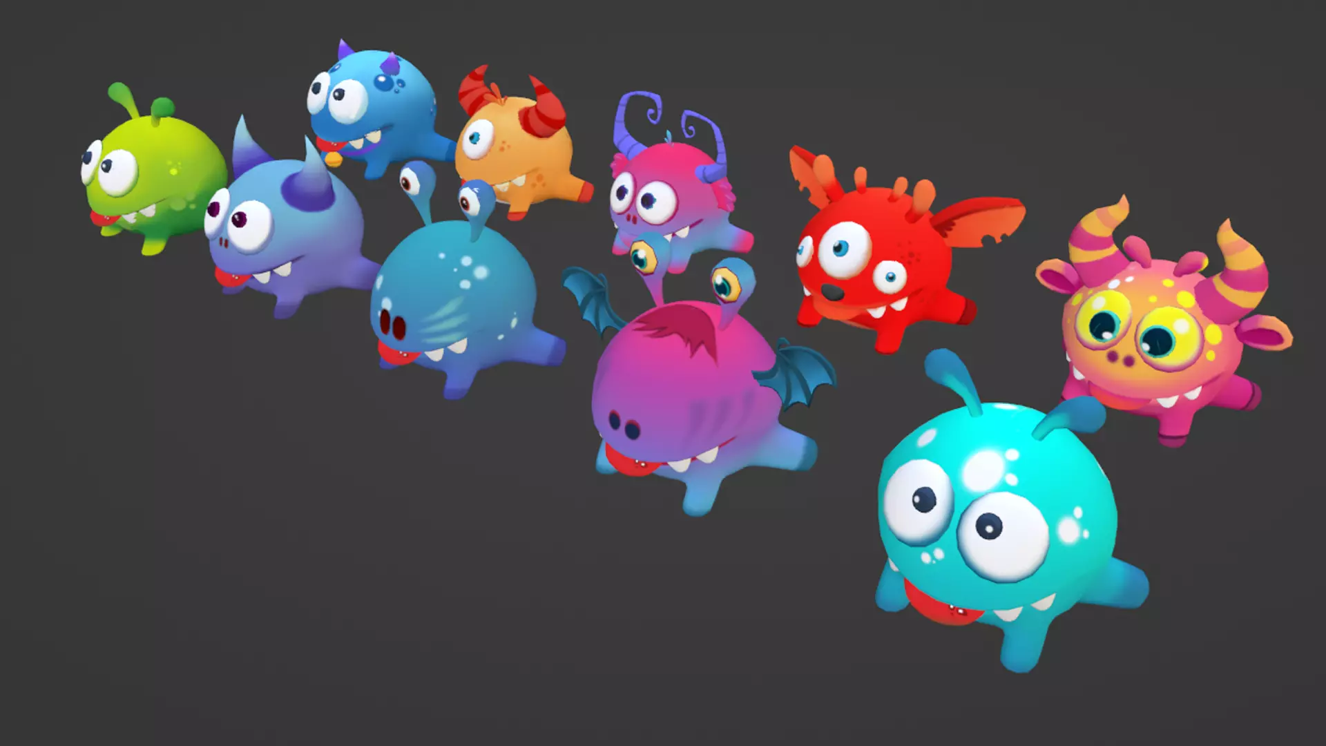 Cute Frog - Character Lowpolly Low-poly 3D model_0