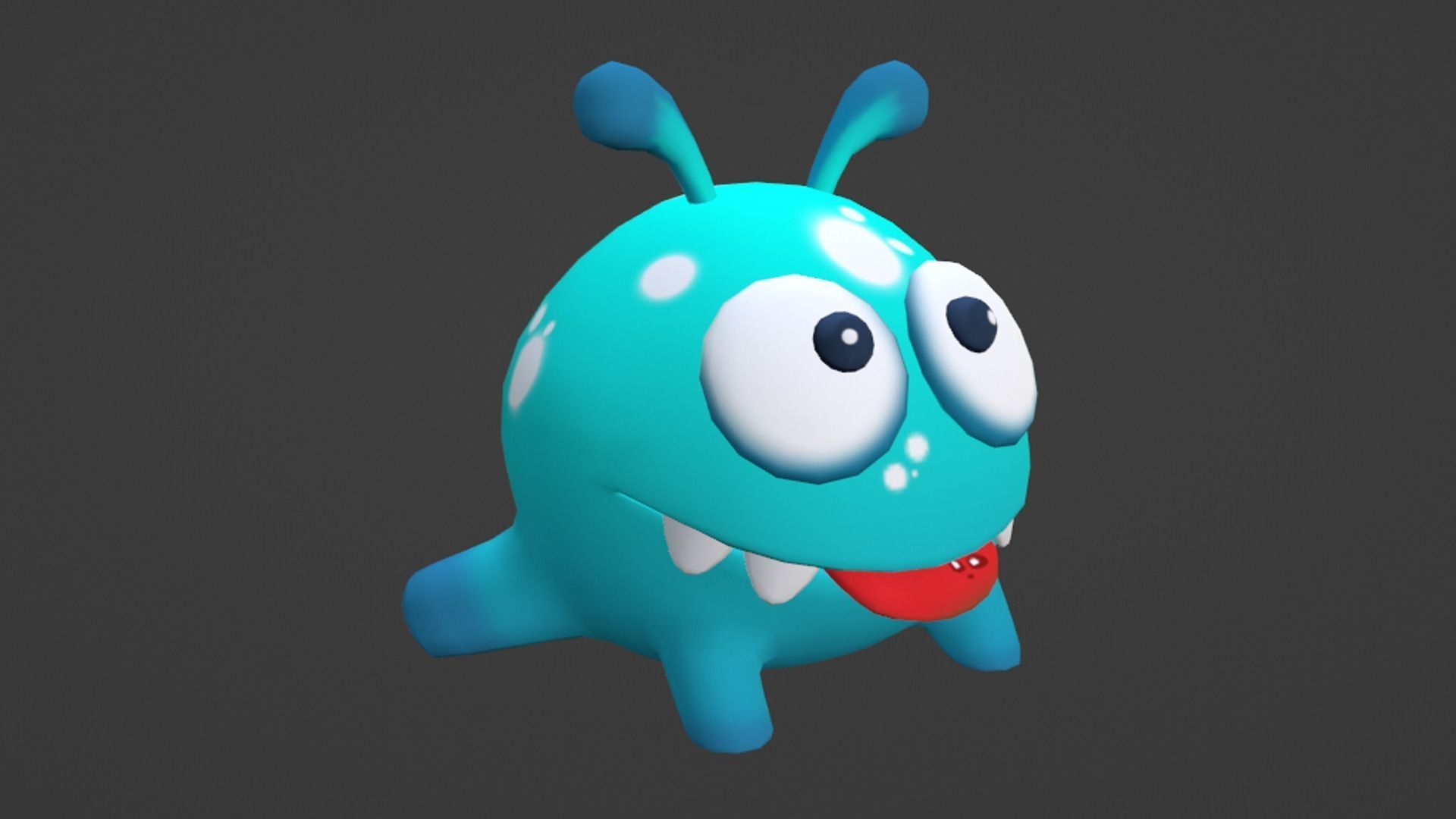 Cute Frog - Character Lowpolly Low-poly 3D model_9