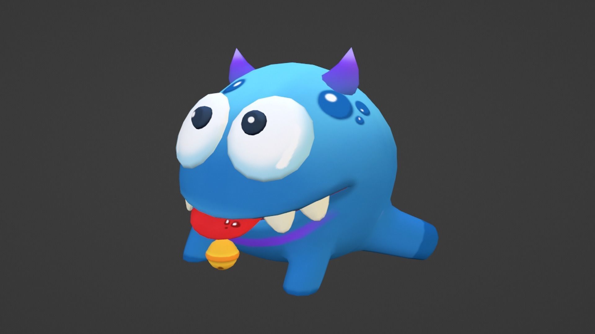 Cute Frog - Character Lowpolly Low-poly 3D model_10