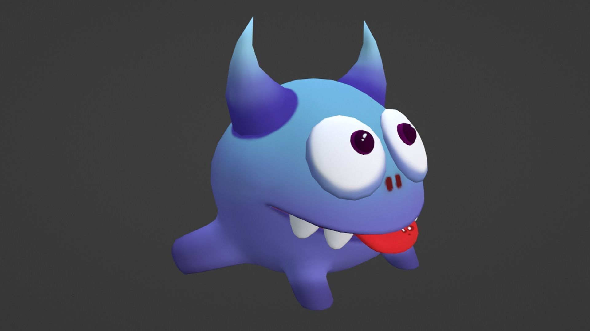 Cute Frog - Character Lowpolly Low-poly 3D model_6