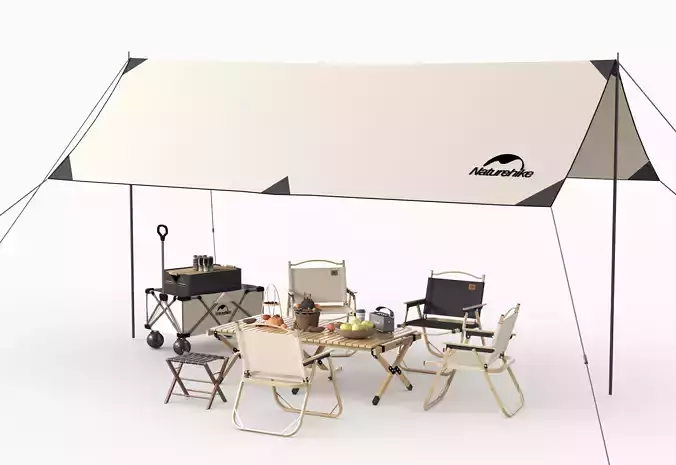 Camping pack 3D model