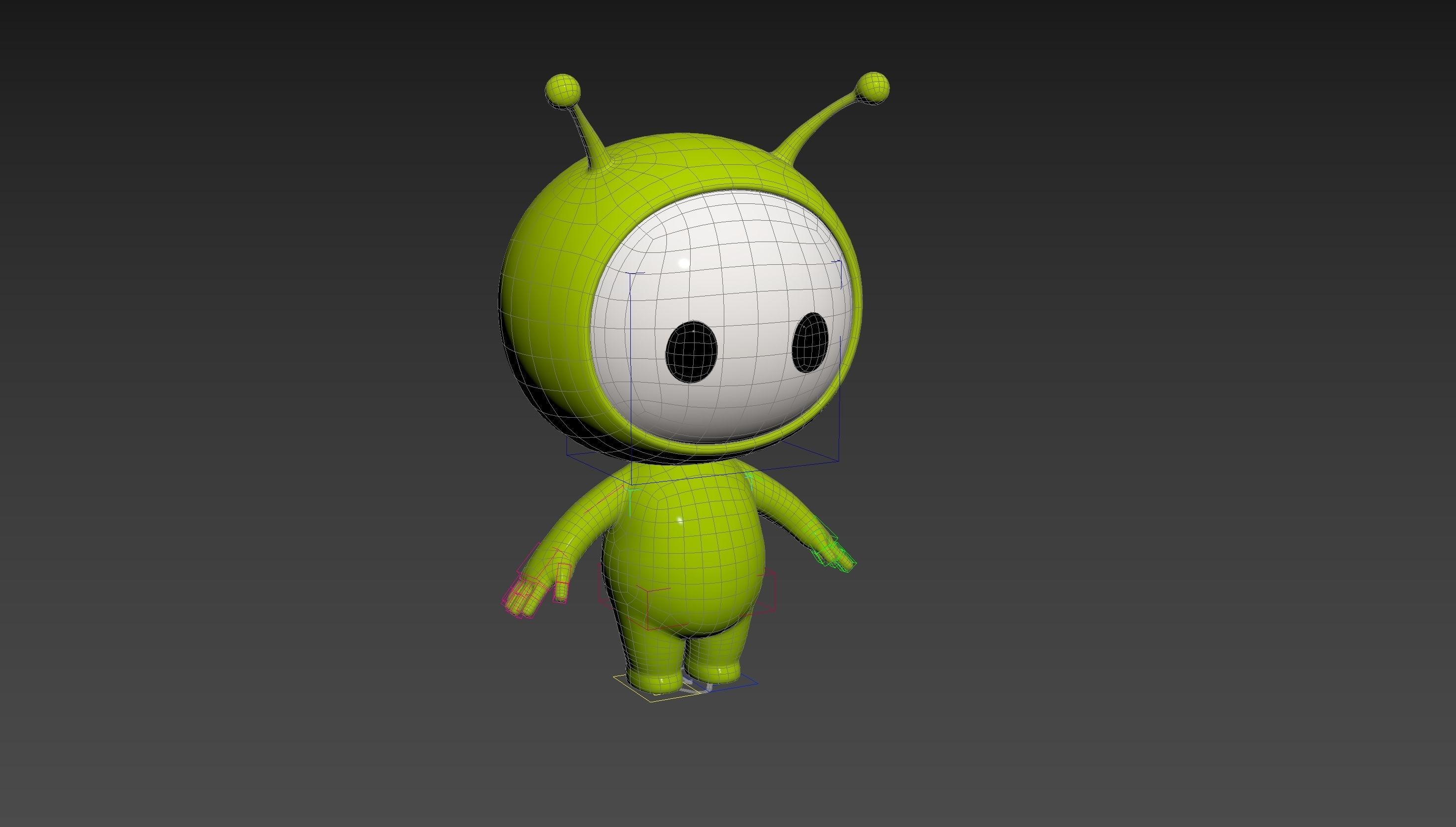 Character254 Rigged Mascot 3D model_29