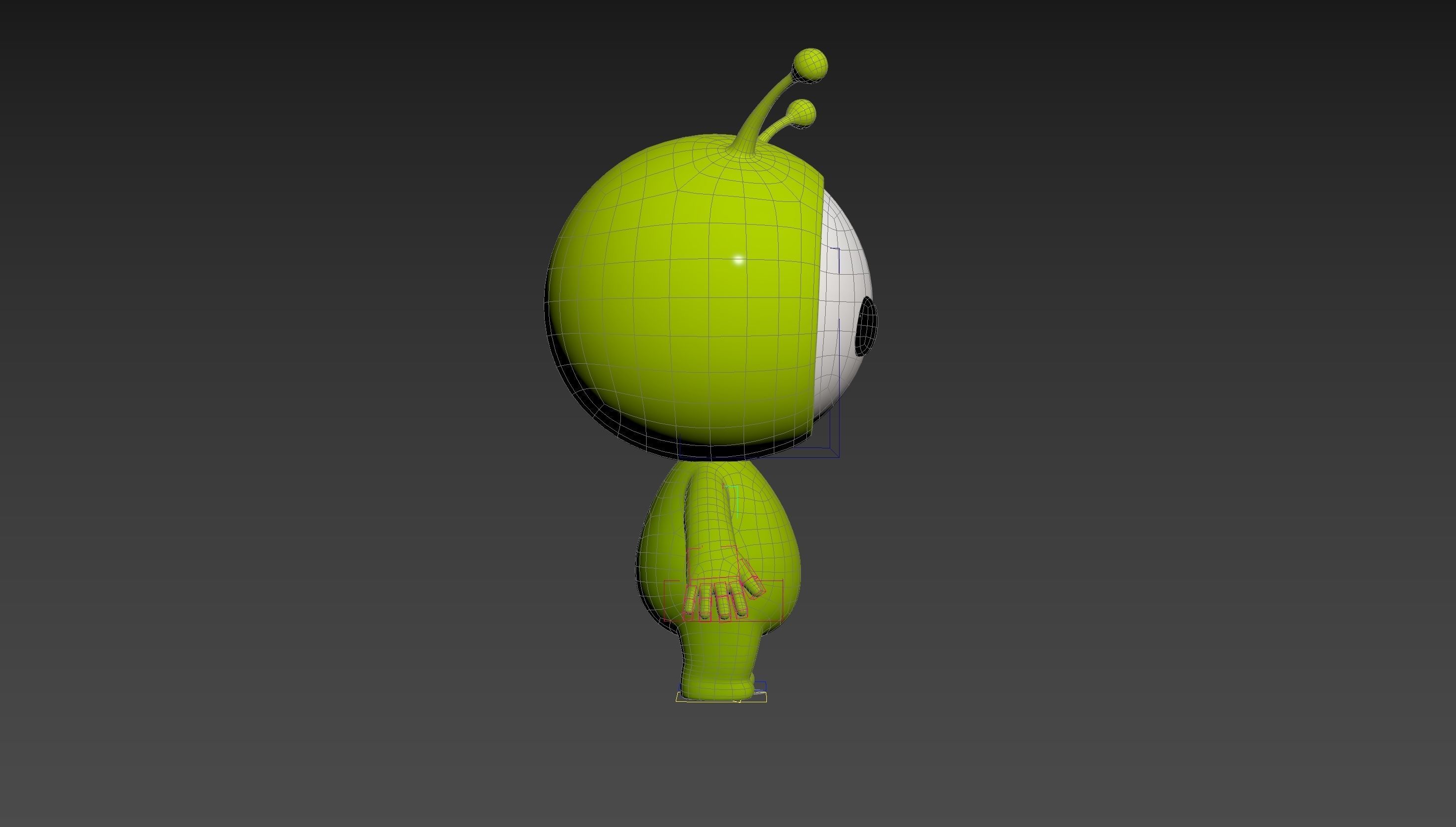 Character254 Rigged Mascot 3D model_30