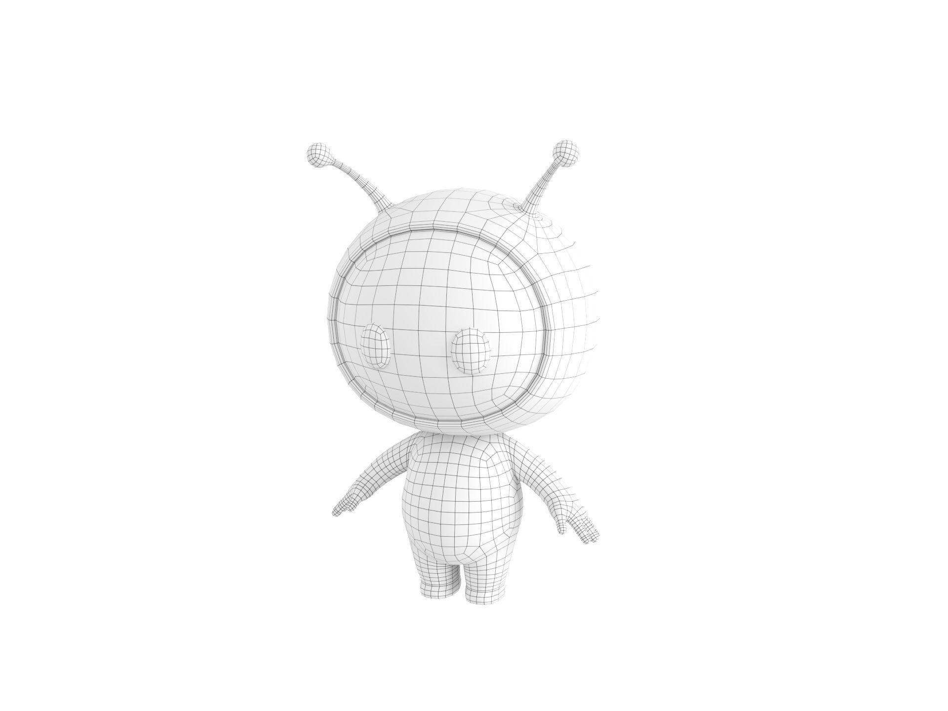 Character254 Rigged Mascot 3D model_38