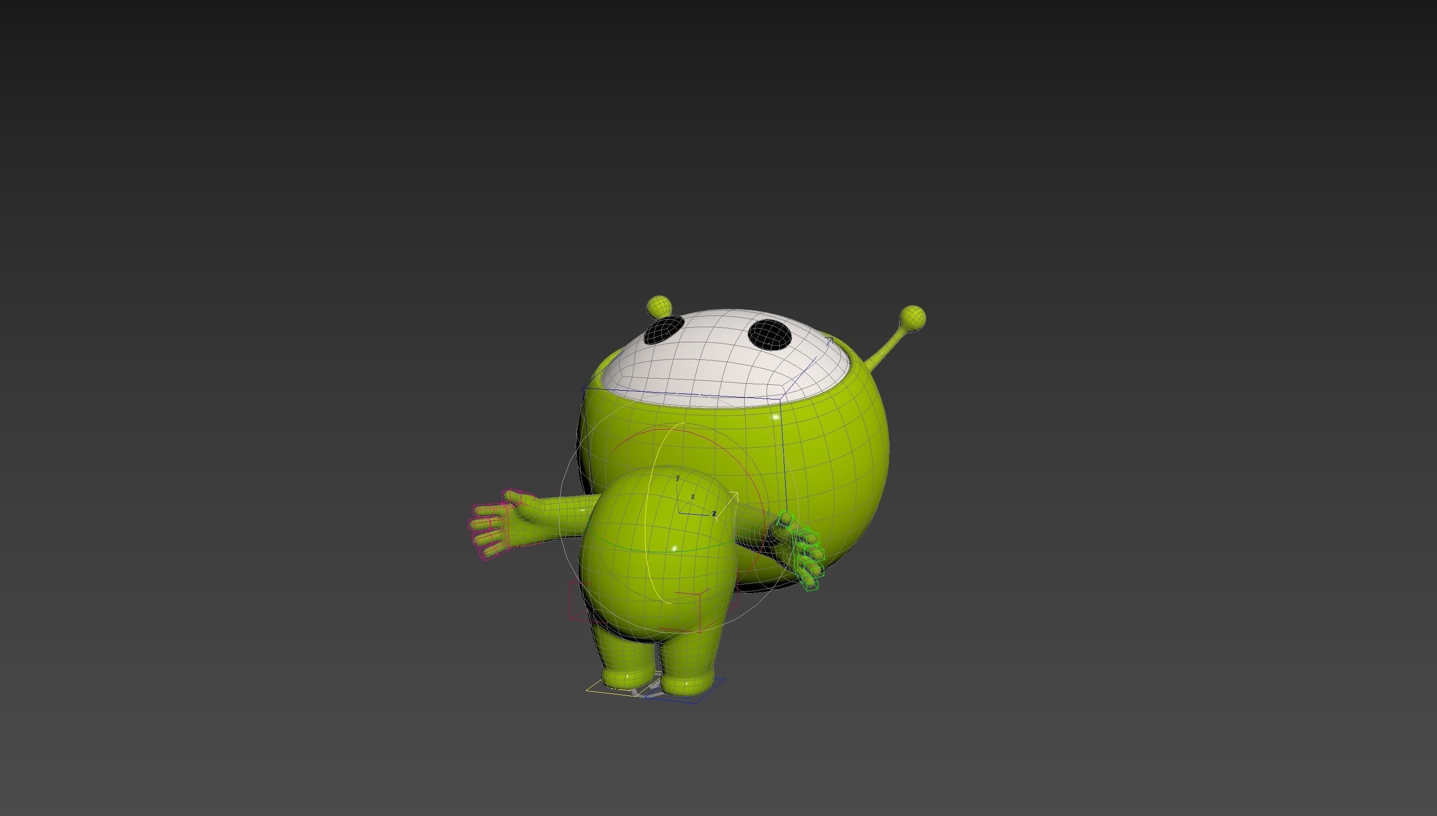 Character254 Rigged Mascot 3D model_25